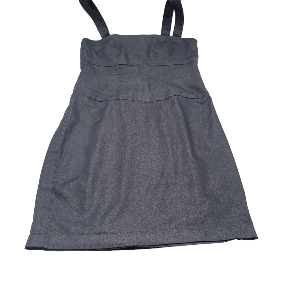 NWT Maggy London Dark Blue (denim look) Bandage Strap Dress‎ Sz 12